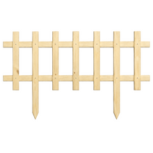 Clôture décorative de jardin en pin teint cèdre – 30 × 12 po