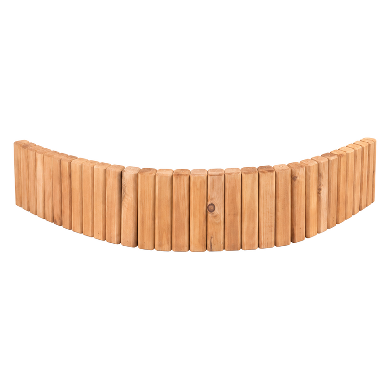 Bordure flexible pour plate-bande en pin teint cèdre – 39 × 5 3/4 po
