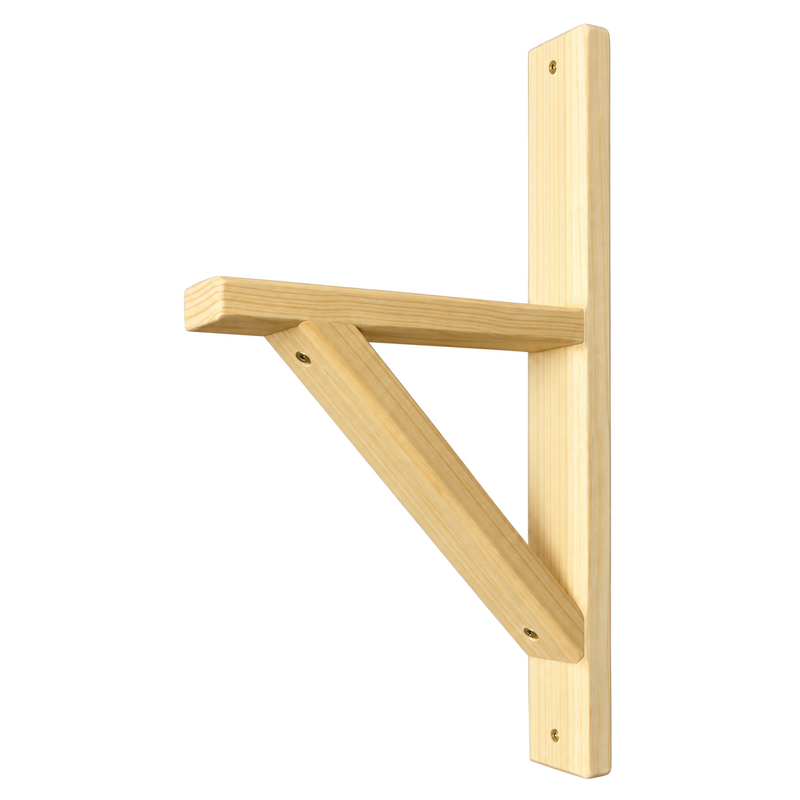 Support pour boîte à fleurs en pin naturel – 8 × 14 po