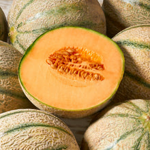 Organic ‘Delicious’ cantaloupe (<em>Cucumis melo</em> ‘Delicious’)