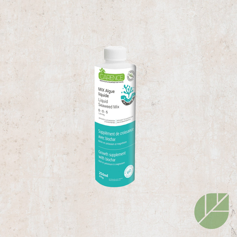 Engrais d'algue et biochar Carence 0-0-5