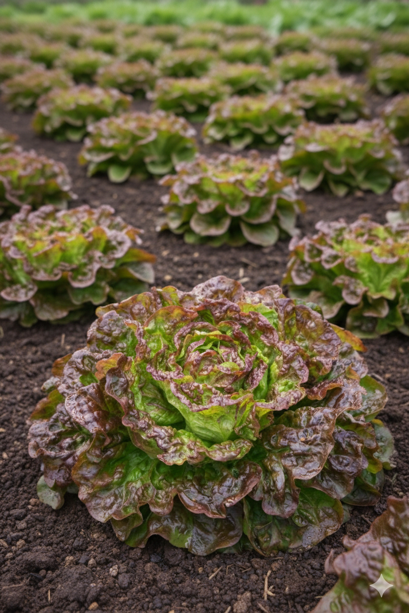 Laitue pommée rouge ‘Carmona’, semences écologiques (<em>Lactuca sativa</em>)