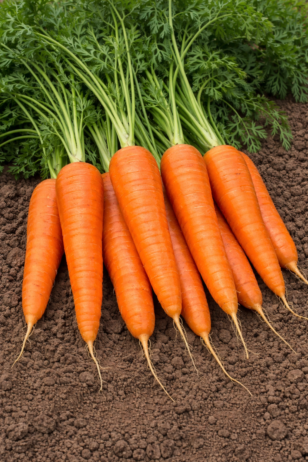Organic ‘Danvers’ carrot (<em>Daucus carota</em> subsp. <em>sativus</em> ‘Danvers’)