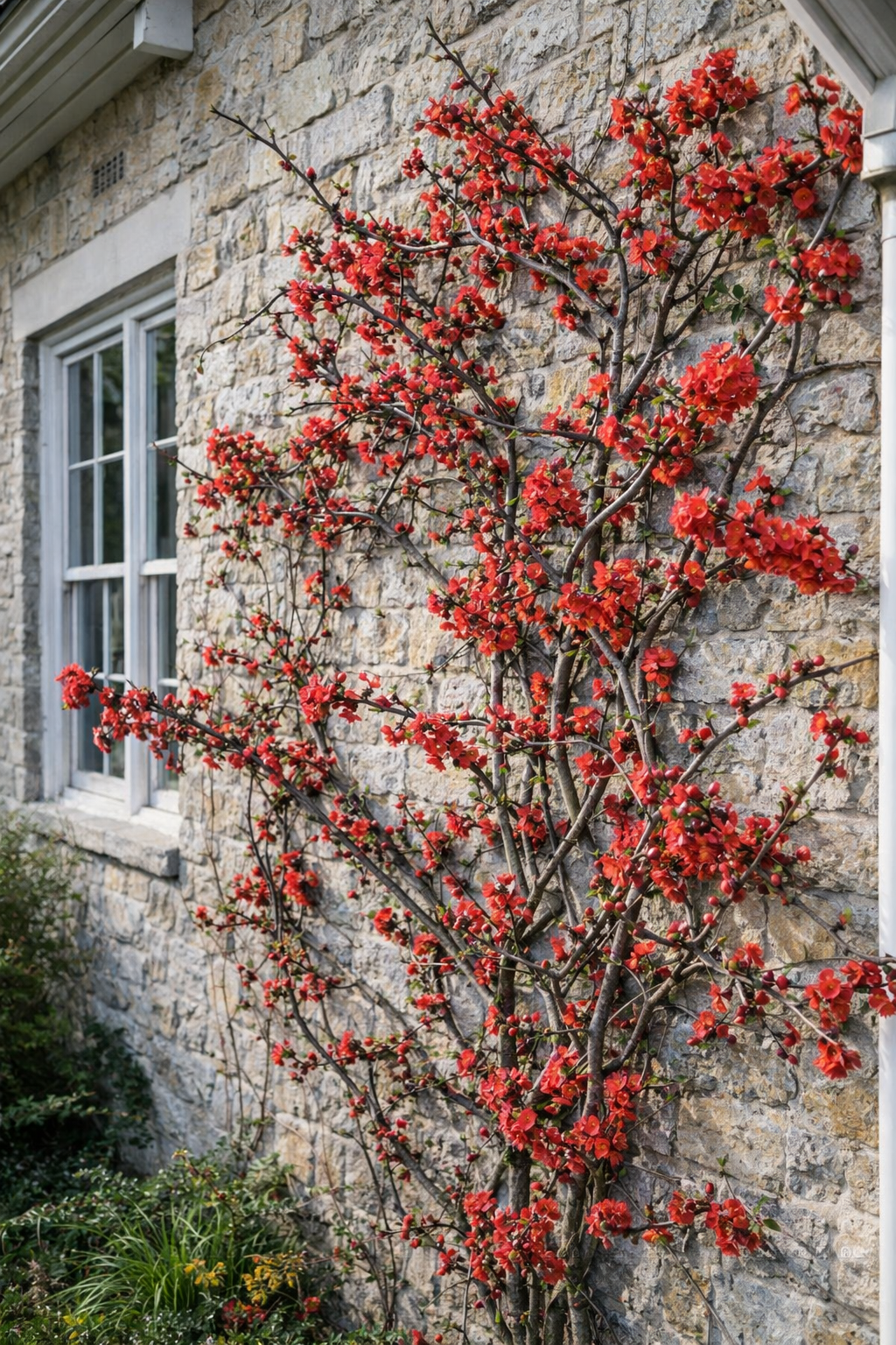Chaenomeles × superba 'Crimson Gold'