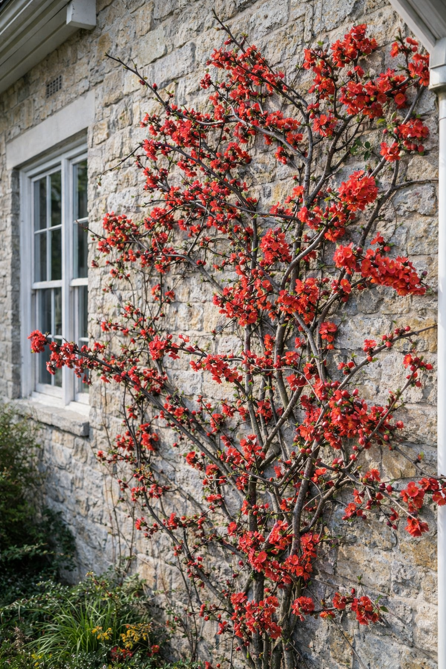 Chaenomeles × superba 'Crimson Gold'