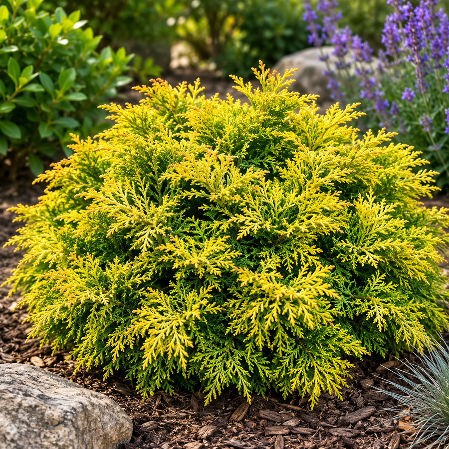 Chamaecyparis obtusa 'Butter Ball'