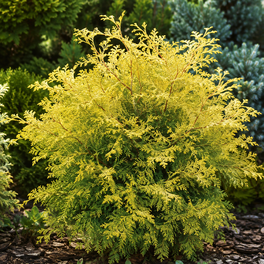 Chamaecyparis obtusa 'Night Light'