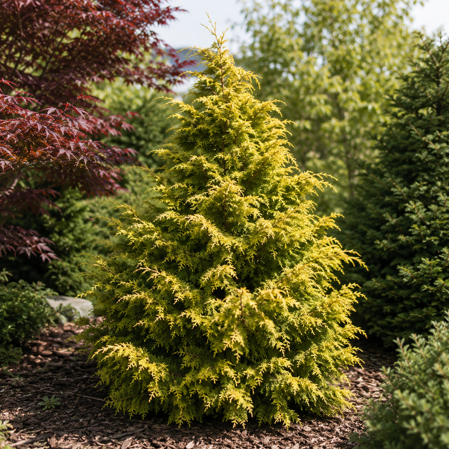 Chamaecyparis obtusa 'Sunlight Lace'