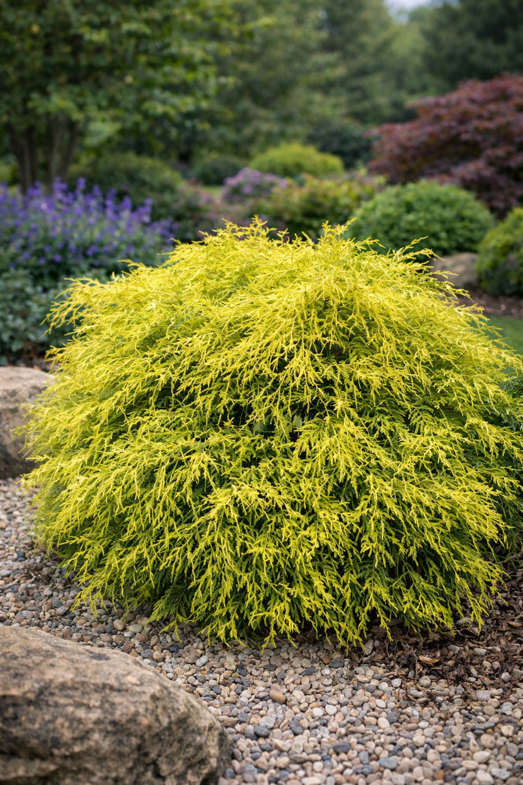 Chamaecyparis pisifera 'Filifera Sungold'