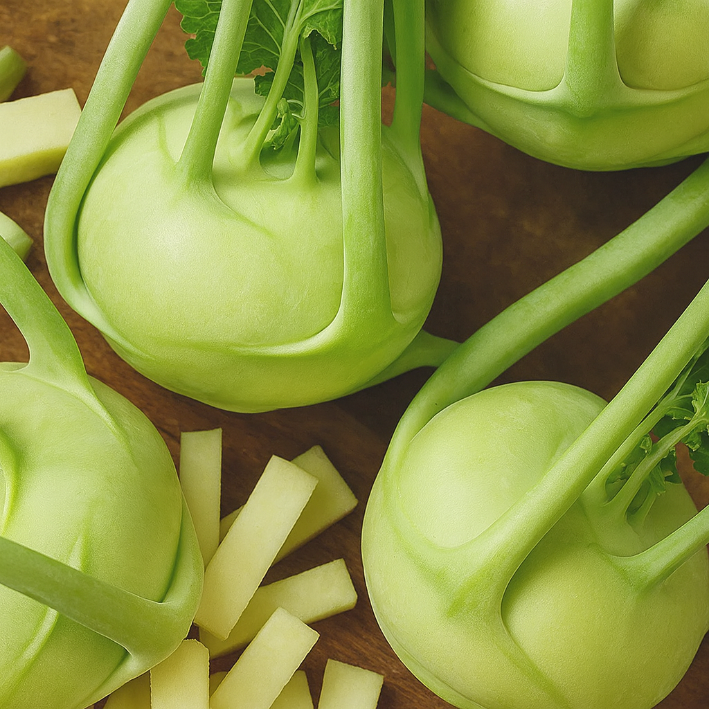Organic Kohlrabi 'White Vienna'