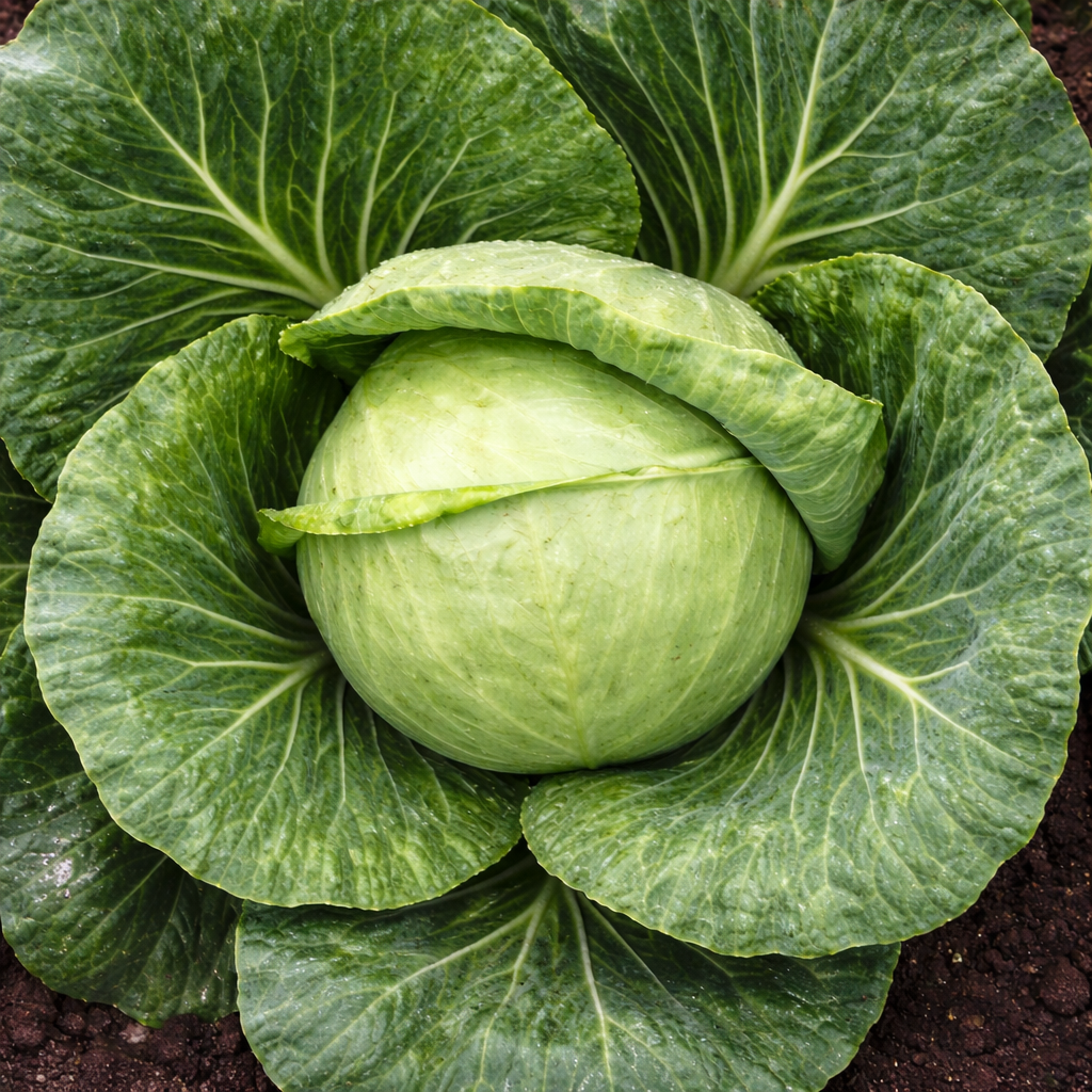 Organic 'Golden Acre' Cabbage