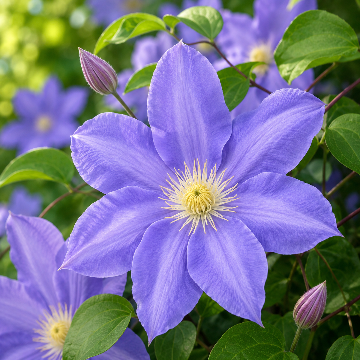 Acropolis™ and Diana’s Delight™ Clematis Duo (Clematis ‘Evipo078’ and Clematis ‘Evipo026’)