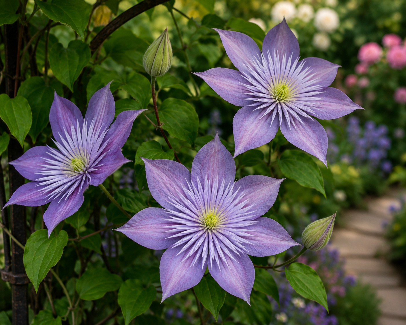 Clematis 'Crystal Fountain'