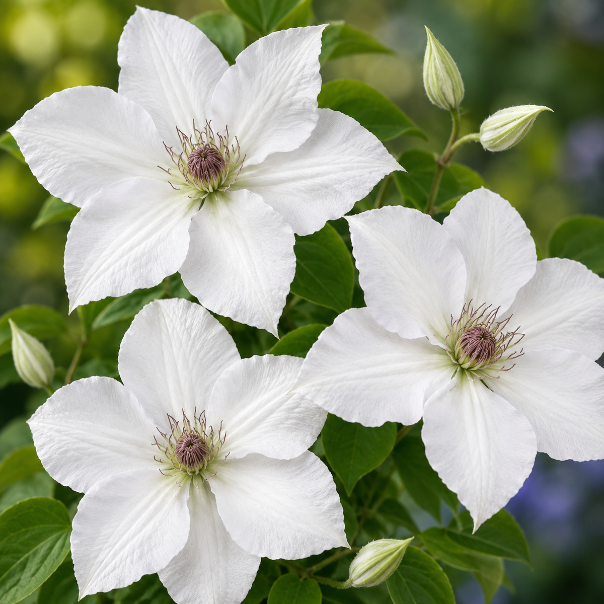 Guernsey Flute™ Clematis (<em>Clematis</em> ‘EviGsy153’)
