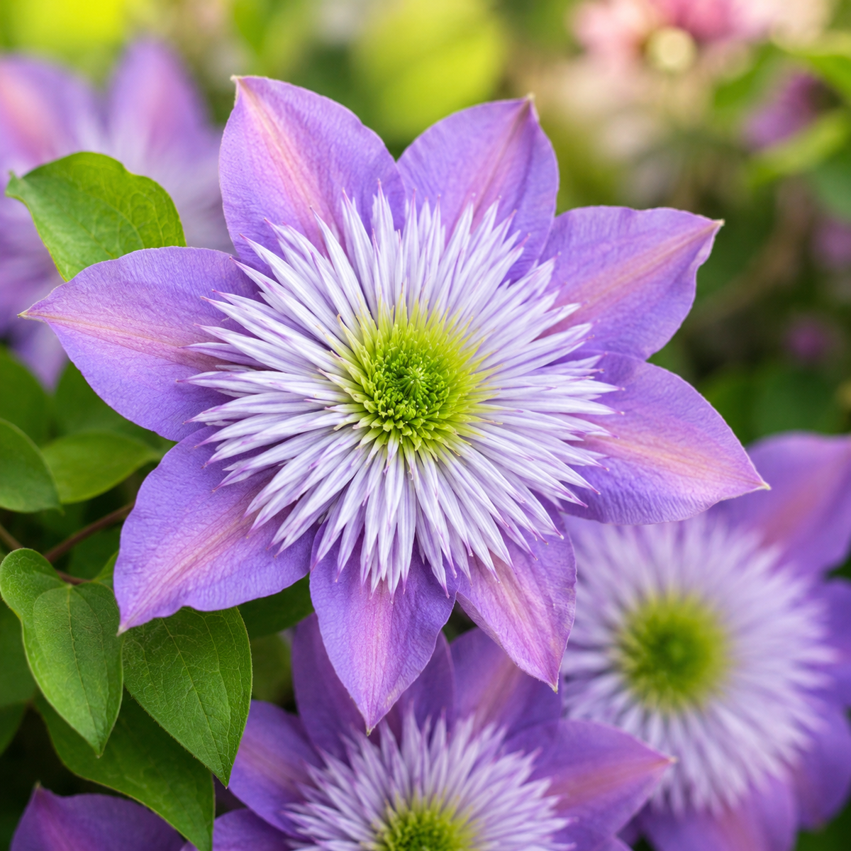 Crystal Fountain™ and Samaritan Jo™ Clematis Duo (Clematis ‘Evipo038’ and Clematis ‘Evipo075’)