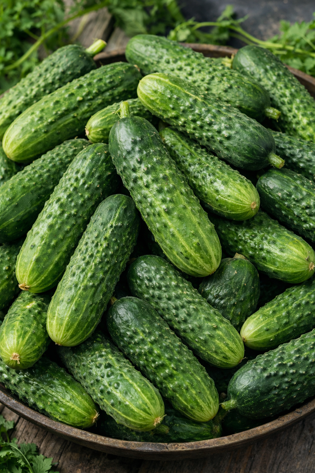 Organic pickling cucumber for homemade marinades