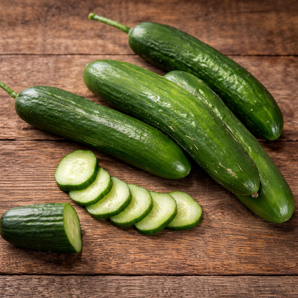 Concombre libanais ‘Super Zagross’ (<em>Cucumis sativus</em>)