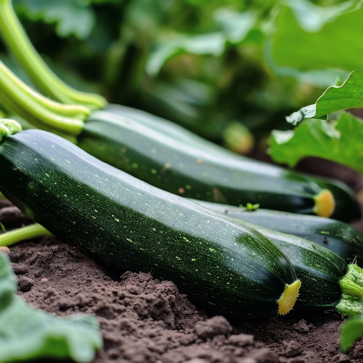 Visuel principal associé à Zucchini 'Dark Star', semences offertes par Cutleaf Seed. Cette image accompagne la fiche pour relier clairement le produit à son emballage ou à la culture présentée. Elle complète les renseignements de semis, de culture et de récolte, sans remplacer les indications propres au lot ni les conseils détaillés figurant sur le sachet.