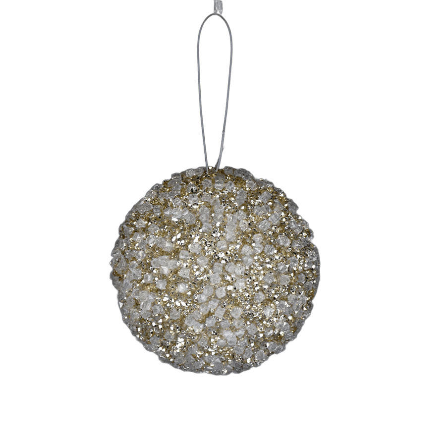 Boule décorative perlée — produit sur fond blanc