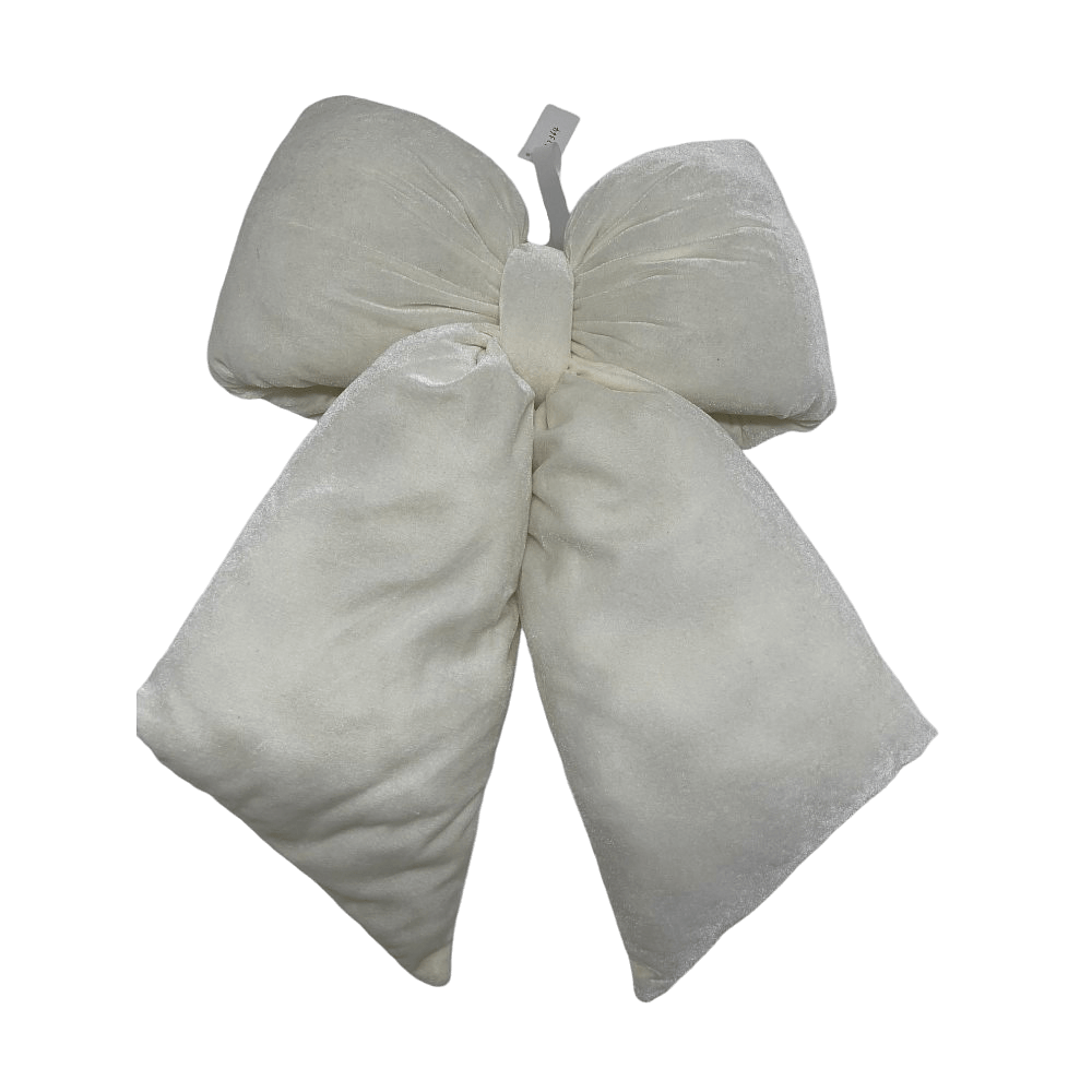 Ornement en forme de boucle de velours – Blanc