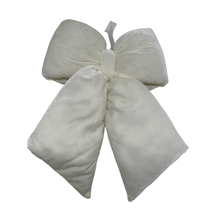 Ornement en forme de boucle de velours – Blanc