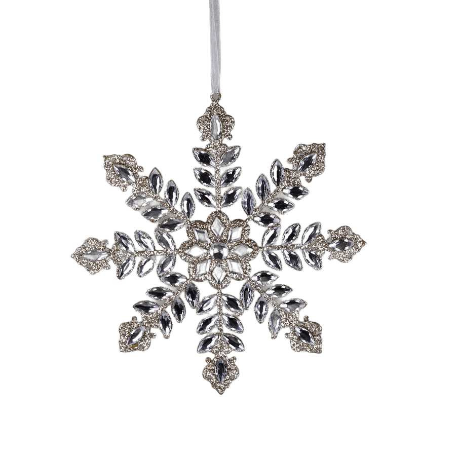 Ornement flocon bijou — produit sur fond blanc