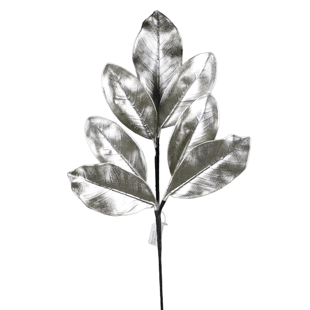 Tige de feuilles de magnolia métallisées