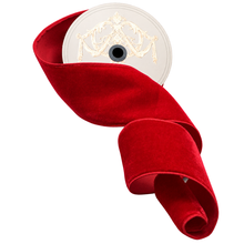 Ruban de velours Jubilee rouge