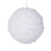 Boule Perle  Blanc  4"