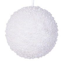 Boule Perle  Blanc  6"