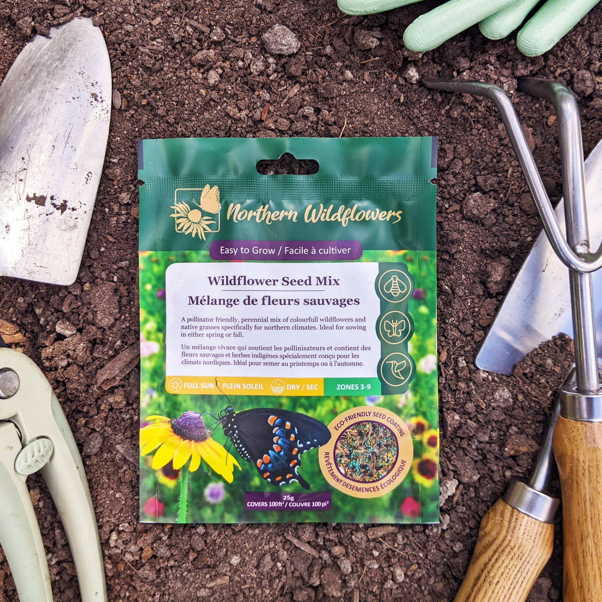 Image officielle de Mélange de fleurs sauvages facile à cultiver associée au petit sachet de.
