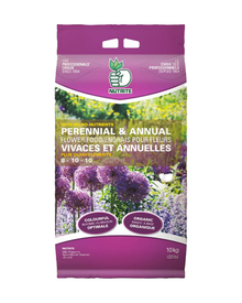 Engrais Nutrite 8-10-10 pour fleurs vivaces, annuelles et clématites — photo sur fond blanc