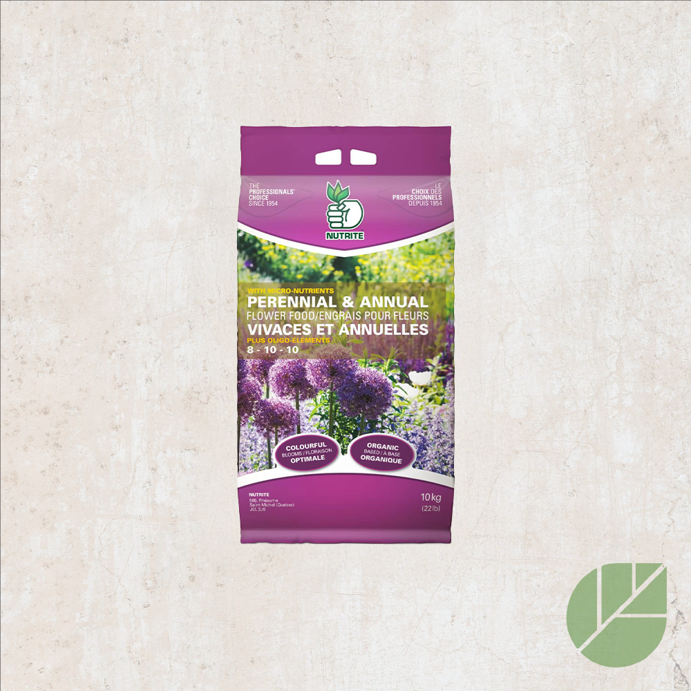 Engrais Nutrite 8-10-10 pour fleurs vivaces, annuelles et clématites