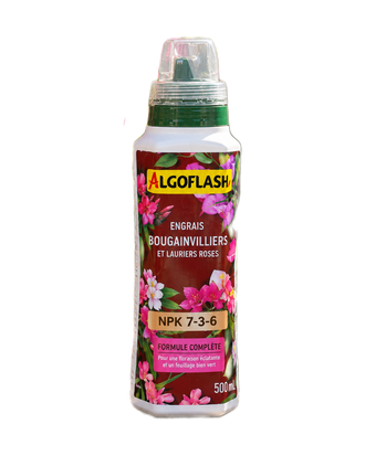 Engrais Bougainvillea et Laurier Algoflash 7-3-6 — photo sur fond blanc