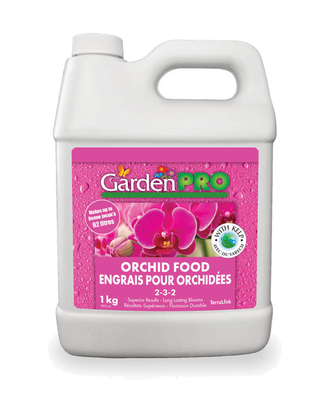 Garden Pro Engrais liquide pour orchidées 2-3-2 — photo sur fond blanc