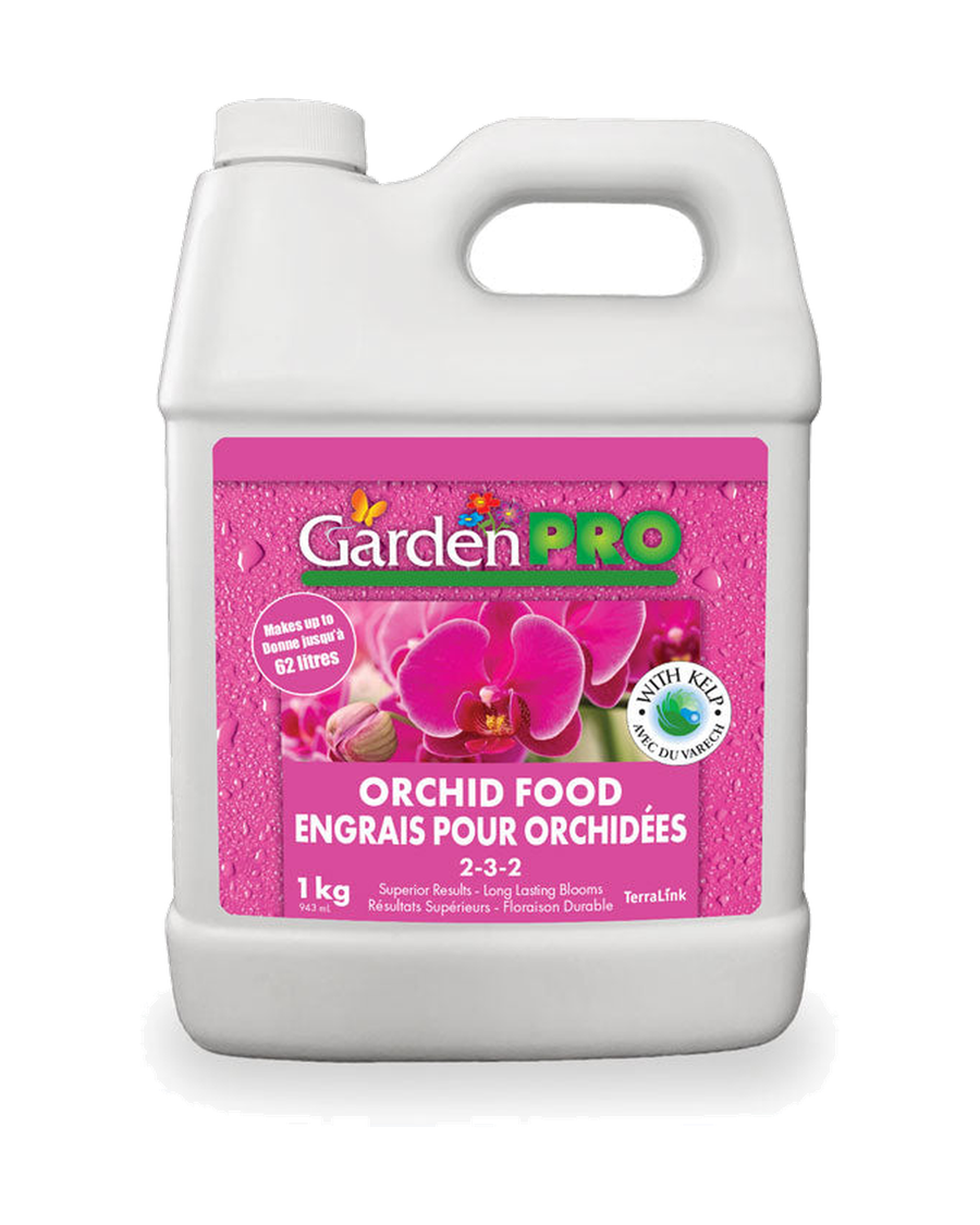 Garden Pro Engrais liquide pour orchidées 2-3-2 — photo sur fond blanc