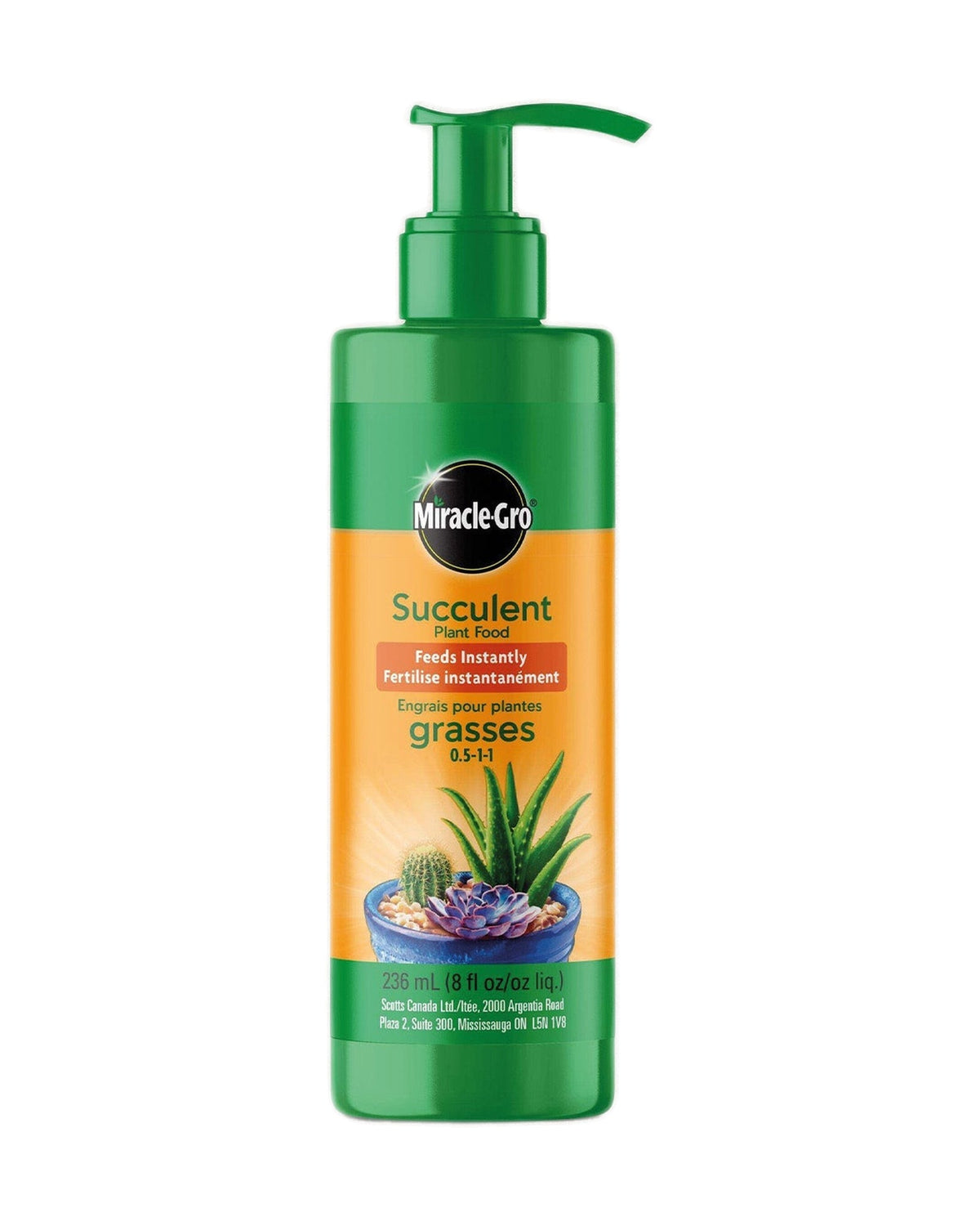 Engrais pour plantes grasses Miracle-Gro® 0.5-1-1 — photo sur fond blanc