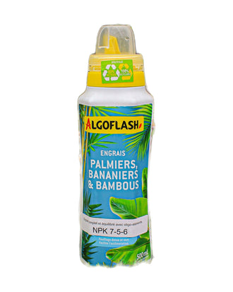 Engrais pour palmiers, bananiers et bambous Algoflash 7-5-6 — photo sur fond blanc