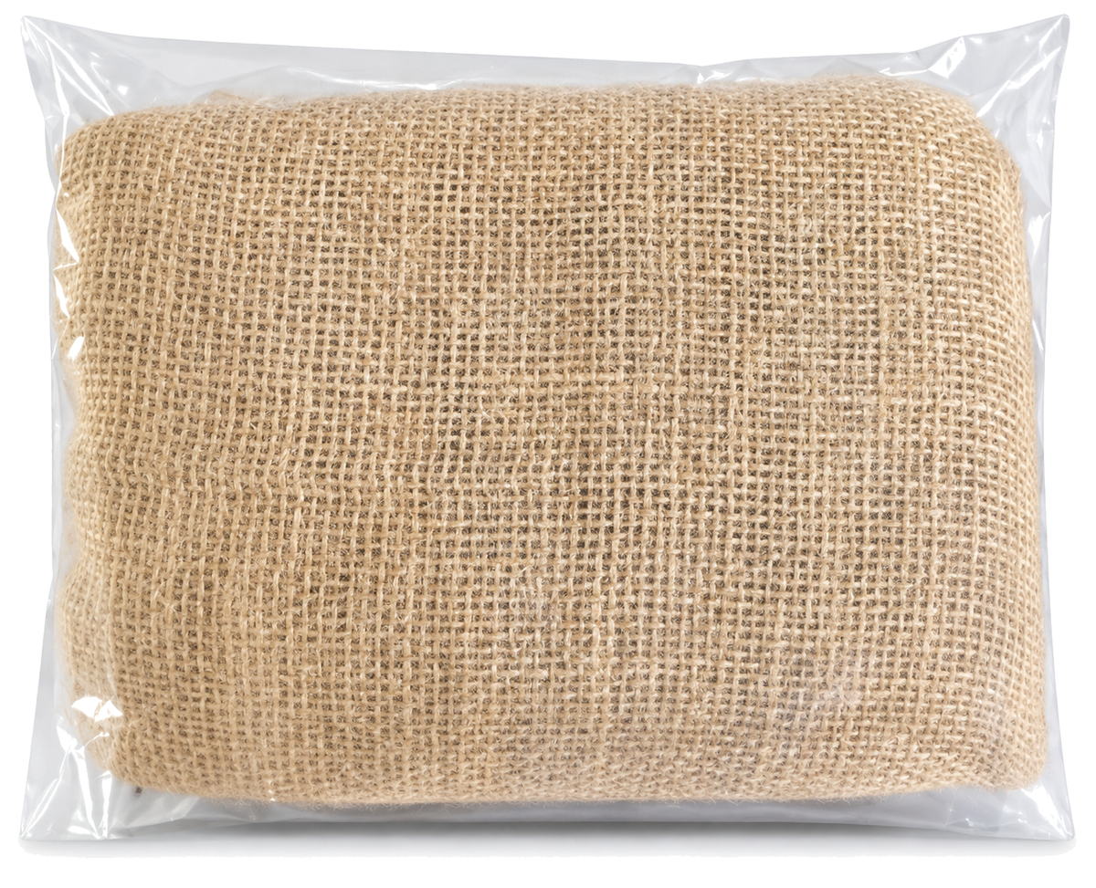 Toile de jute pour jardin – 3 pi × 25 pi sur fond blanc