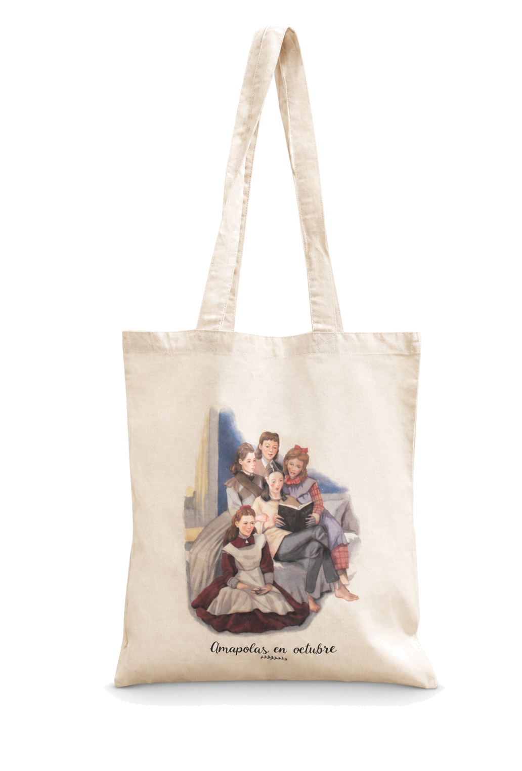 Sac de jardinage en coton – 38 × 32 × 15 cm sur fond blanc