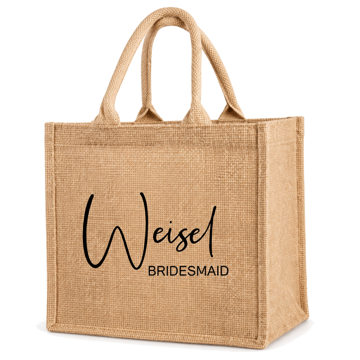Sac de jardinage en jute – 35 × 40 cm sur fond blanc