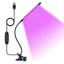 Lampe horticole à pince – 1 tête sur fond blanc
