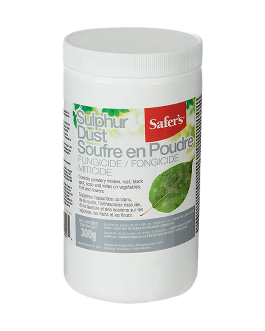 Fongicide Soufre en poudre Safer's — photo sur fond blanc