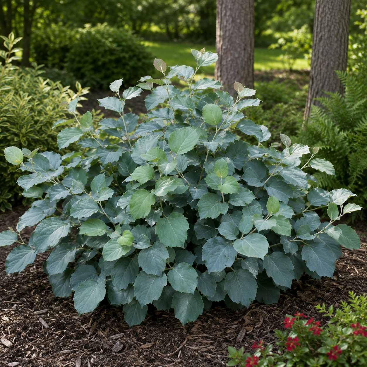 Fothergilla major 'Blue Shadow'