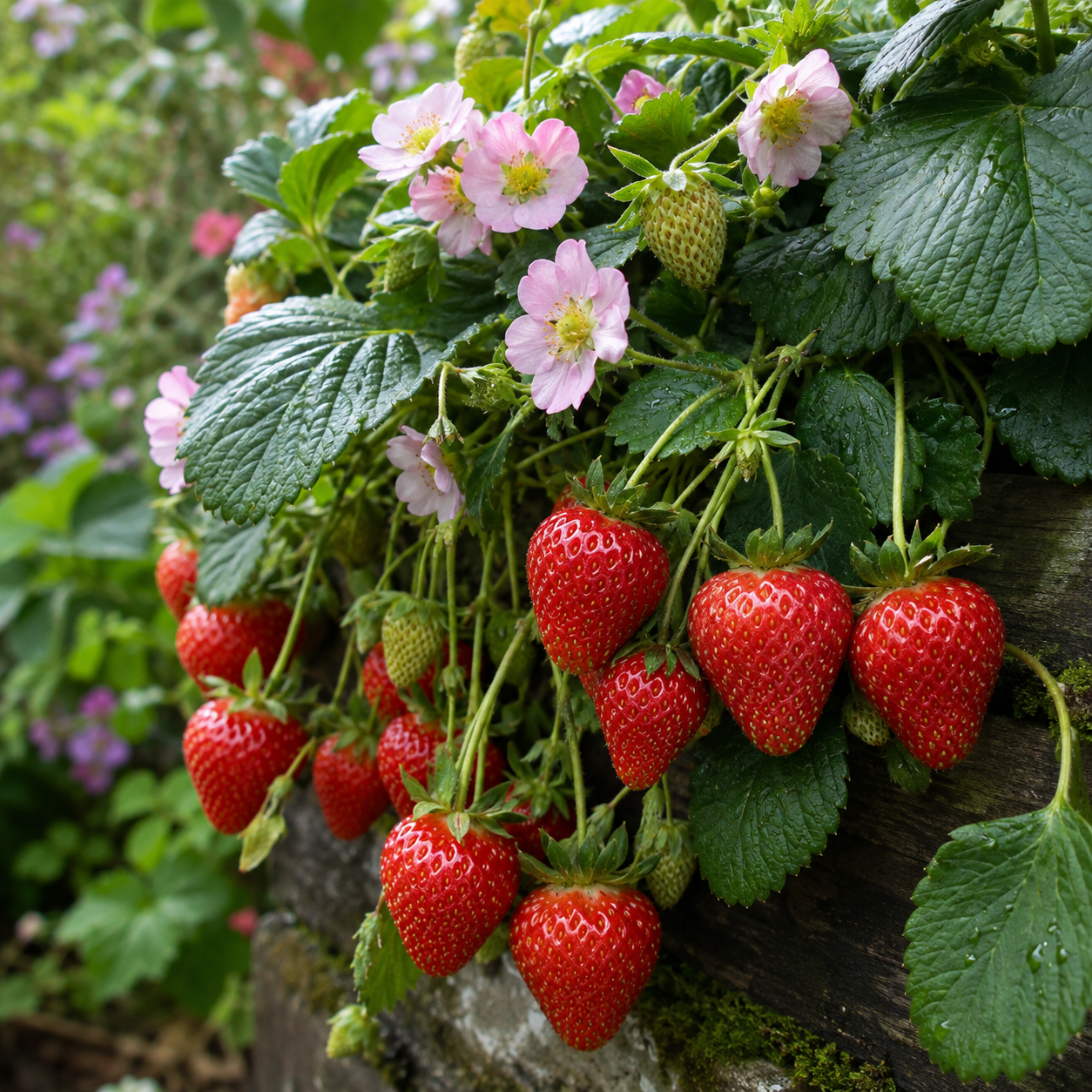 Fragaria × ananassa 'Lila'