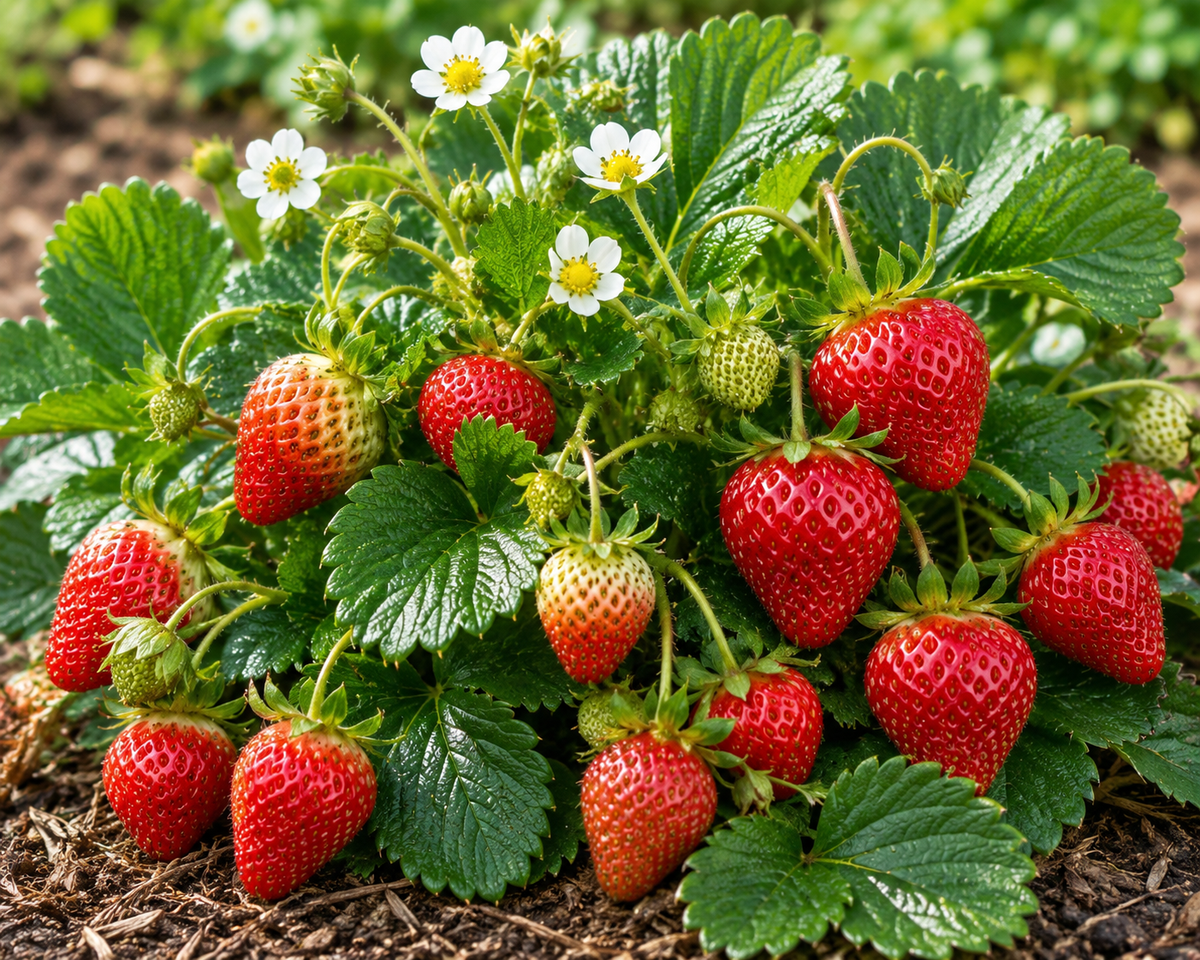 Fragaria × ananassa 'Mara des Bois'