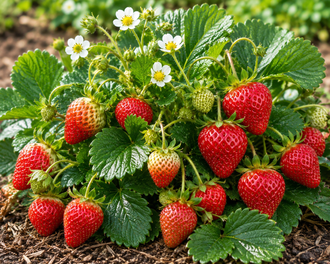 Fragaria × ananassa 'Mara des Bois'