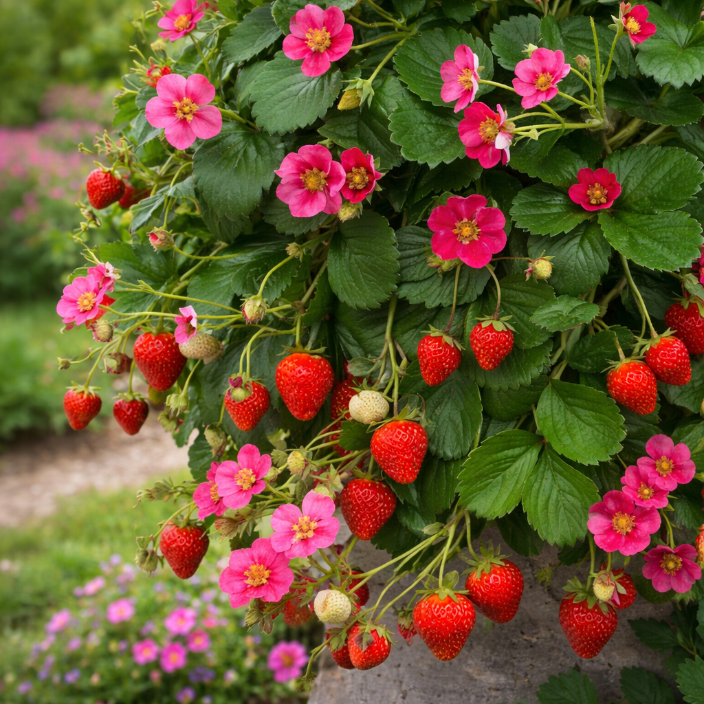 Fragaria × ananassa 'Rosalyne'