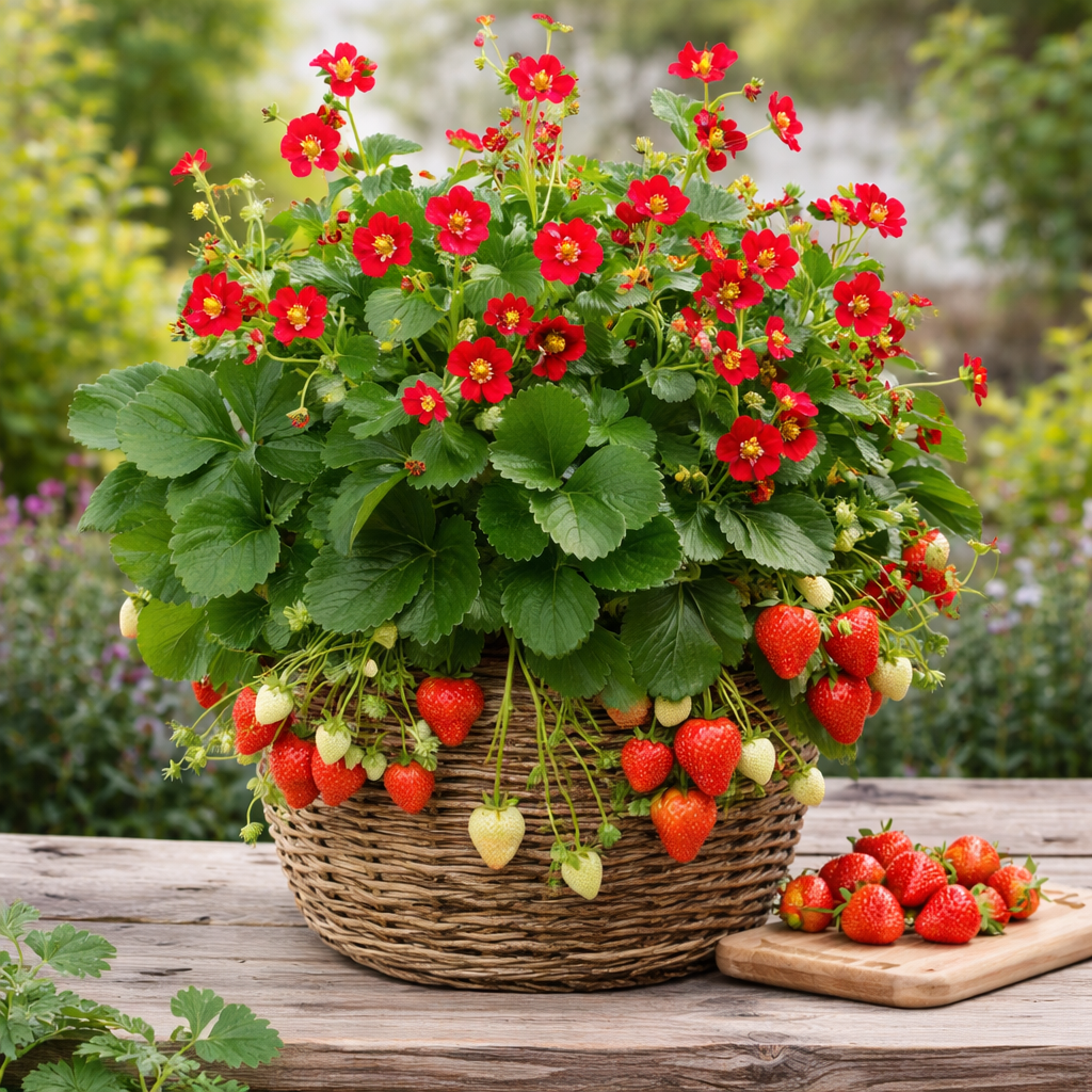 Fragaria × ananassa 'Ruby Ann'