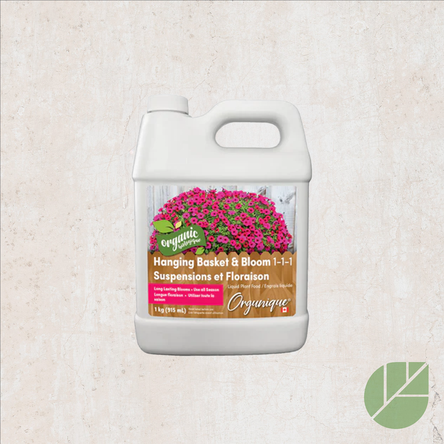 Orgunique Hanging Basket & Bloom 1-1-1